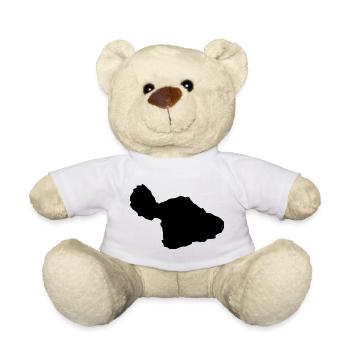 Maui map - Teddy Bear - white - Front