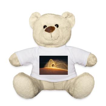Flaming Steel Wool	 - Teddy Bear - white - Front