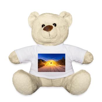 Flaming Steel Wool	 - Teddy Bear - white - Front