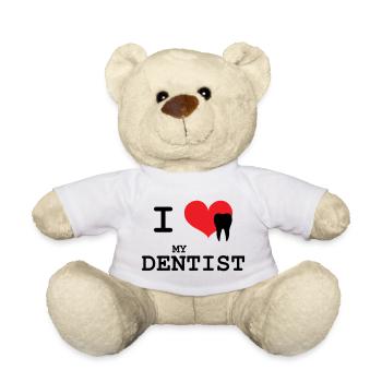 I Love My Dentist Graphic - Nounours - blanc - Devant