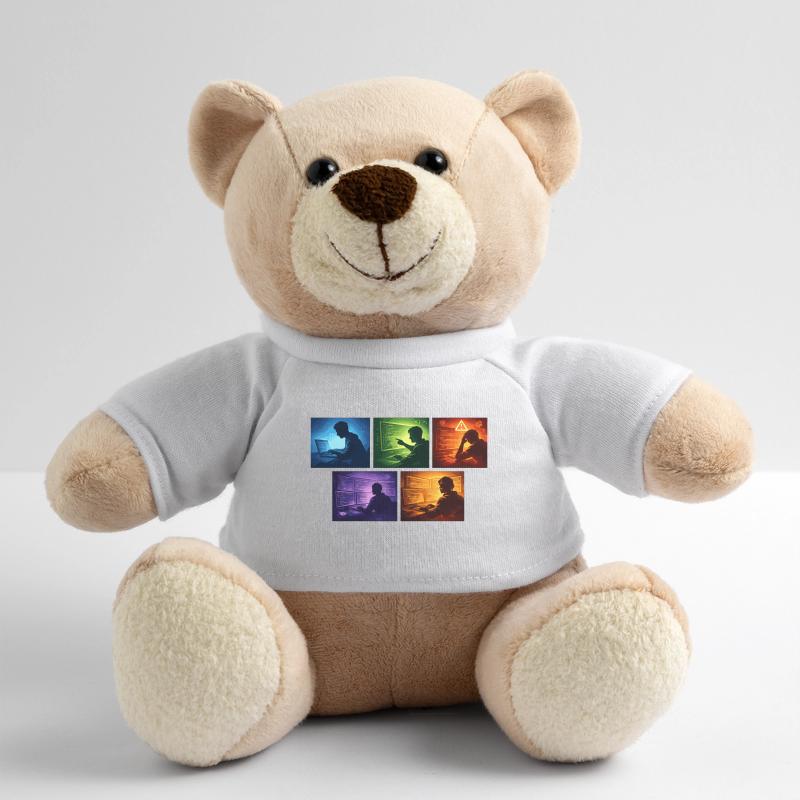 Neon-Coding: Bildschirmwelten Teddy