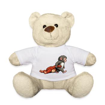 We love you Punch - Teddy Bear - white - Front
