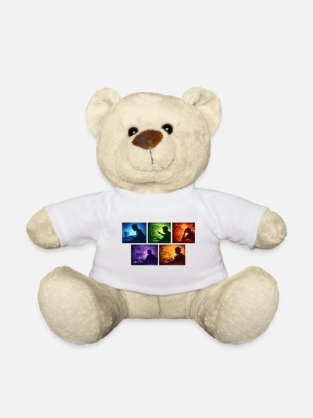 Mehrfachbildschirm Code-Schatten - Teddy - Weiß