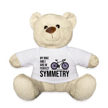 Professionelle Fahrradakrobatik-Gleichgewichtskunst - Teddy - Weiß - Vorne