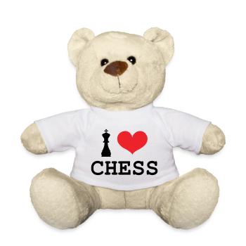 Passion Jeu d'Échecs King Love - Nounours - blanc - Devant