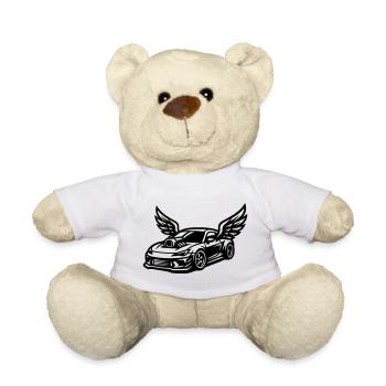 Sports Car Icon Car Tuning - Teddy Bear - white - Front