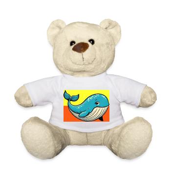 whale - Teddy Bear - white - Front