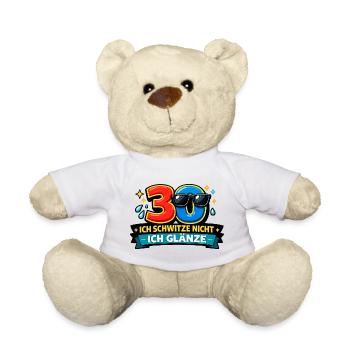 30 - Ich schwitze nicht, ich glänze - Teddy - Weiß - Vorne