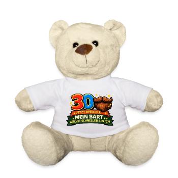Officially 30: My beard is growing faster - Teddy Bear - white - Front