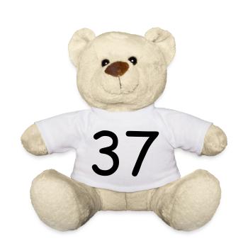 37 - Teddy Bear - white - Front