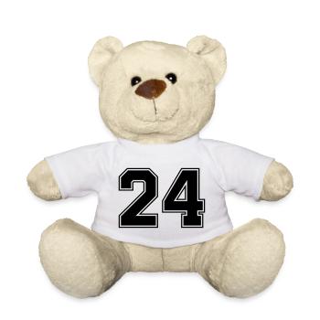 24 - Teddy Bear - white - Front