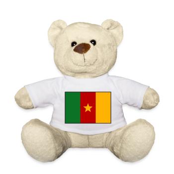 Cameroon Flag - Teddy Bear - white - Front