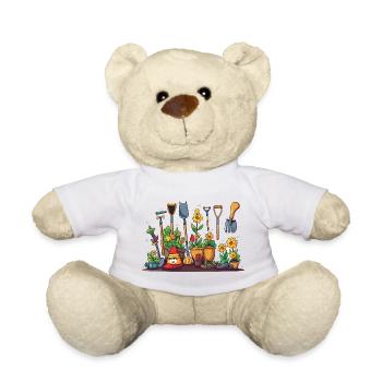 Gartenspaß mit Blumenwerkzeug - Teddy - Weiß - Vorne