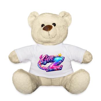 Gen Z Neon Signature - Teddy Bear - white - Front