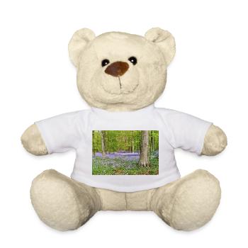 Woodland Bluebell Dawn - Teddy Bear - white - Front