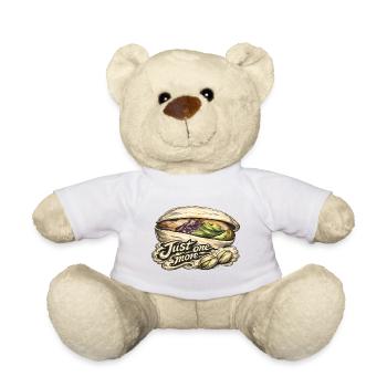 Pistache, juste un T-shirt de plus pour la soirée cinéma snack - Nounours - blanc - Devant