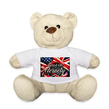 Drapeaux unis jusqu’à l’éternité - Nounours - blanc - Devant