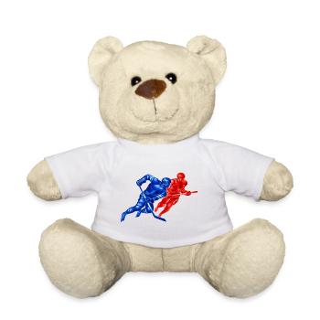 Rival Hockey Duell: Blau gegen Rot - Teddy - Weiß - Vorne