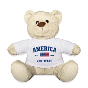 250e anniversaire de l’Amérique 1776-2026 - Nounours - blanc - Devant