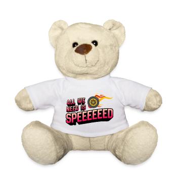 Tout ce dont nous avons besoin, c’est de la vitesse avec des anneaux de feu - Nounours - blanc - Devant