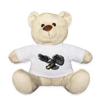 Adler mit Volleyball - Teddy - Weiß - Vorne