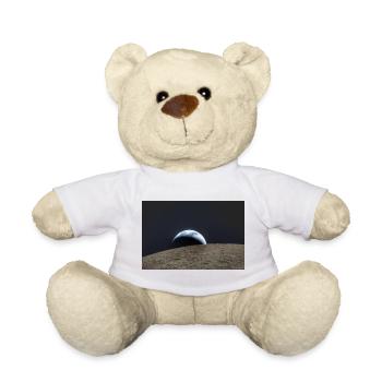 Earth over lunar surface - Teddy Bear - white - Front