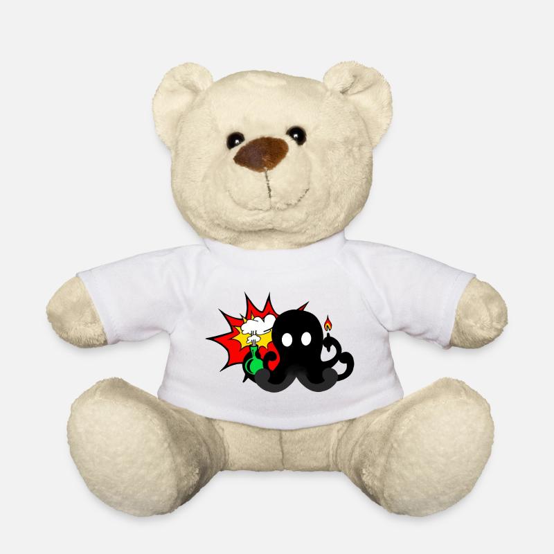 Science Explosion - Teddy Bear - white