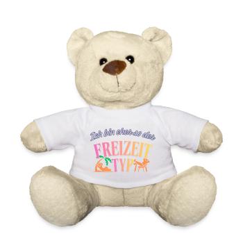 Freizeittyp im Retro-Farbenrausch - Teddy - Weiß - Vorne