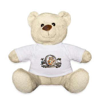 Hamsterathlet auf einem Rad - Teddy - Weiß - Vorne