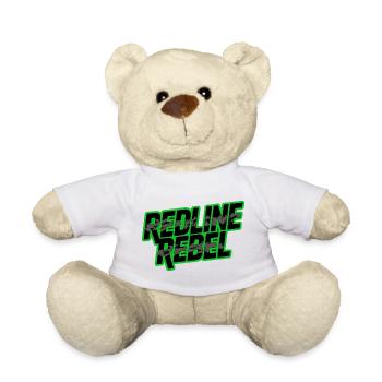Redline Rebel Lettering Car Tuning Design - Teddy Bear - white - Front