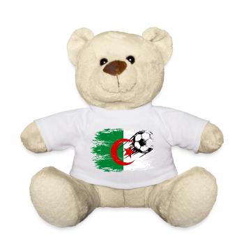 Algerien Flagge Fußball used - Teddy - Weiß - Vorne