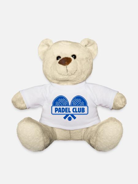 Padel Club Emblem - Teddy Bear - white