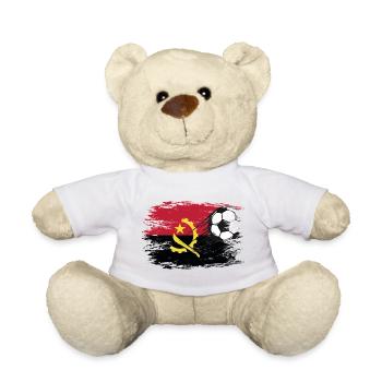 Angola Flag Football used - Teddy Bear - white - Front