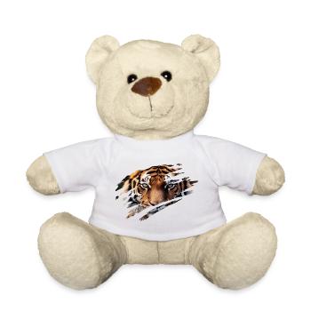 Idée de cadeau tigre : Nauture Protection - Nounours - blanc - Devant