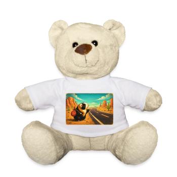 Choupie hitchhiking on desert roads - Teddy Bear - white - Front