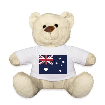 Montrez vos couleurs - Australie - Nounours - blanc - Devant