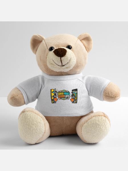 Good Times Good Life Art Print - Teddy Bear - white - Front