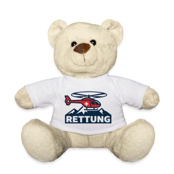 Rettungshubschrauber Logo - Teddy - Weiß - Vorne