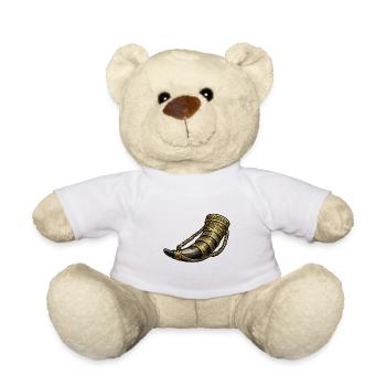 Goldener Hornschmuck - Teddy - Weiß - Vorne