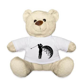 Golf Schwung Silhouette - Teddy - Weiß - Vorne