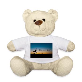 Jouez tous les jours Lumière du soir - Nounours - blanc - Devant