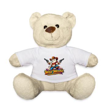 Wild Westie Cowboy Design (Design Original) - Nounours - blanc - Devant