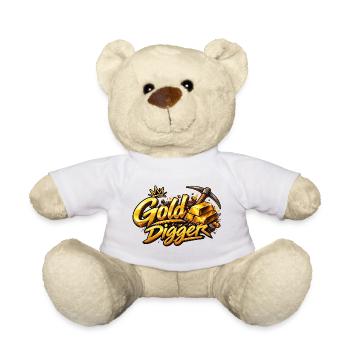Gold Digger Gloss Motif - Nounours - blanc - Devant