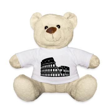 Colosseum Rome - Teddy Bear - white - Front