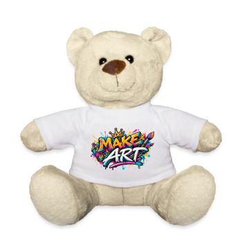 Make Art Graffiti Farbexplosion - Teddy - Weiß - Vorne