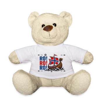 Norwegen Wikinger Langschiff RO RO RO Nordische - Teddy - Weiß - Vorne