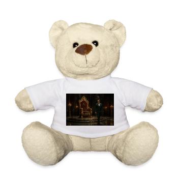Grüner Anzug auf barockem Thron - Teddy - Weiß - Vorne