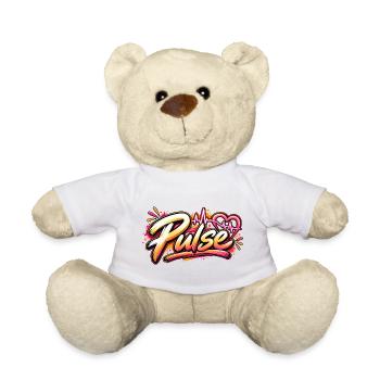 Pulse Graffiti Herz Neonschrift - Teddy - Weiß - Vorne