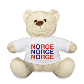 NORWAY Norway Norway Norwegian flag - Teddy Bear - white - Front