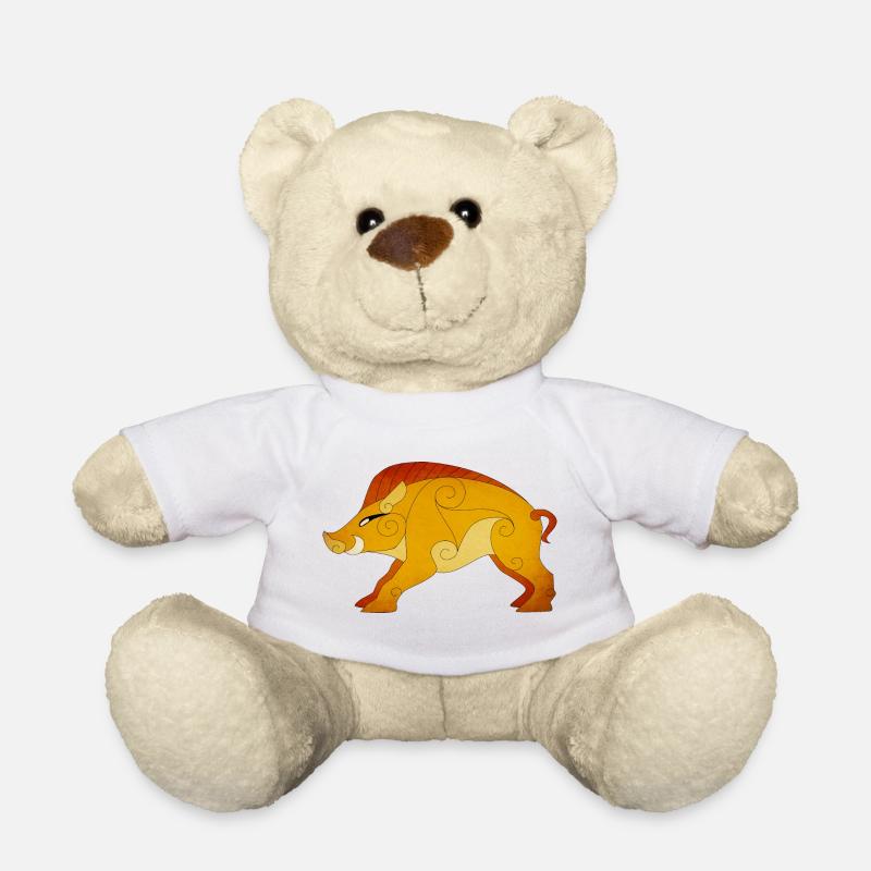 Sanglier Gaulois - Nounours - blanc